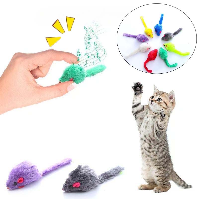 Cat Mouse Toy Squeaky Prefille - Catnip Interactive Plush Mouse review and price