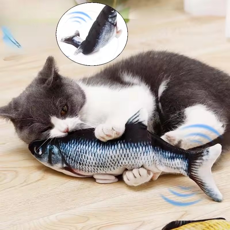 Cat Dog Toy Fish USB Charging  - Electric Floppy Fish Dog Toy review and price