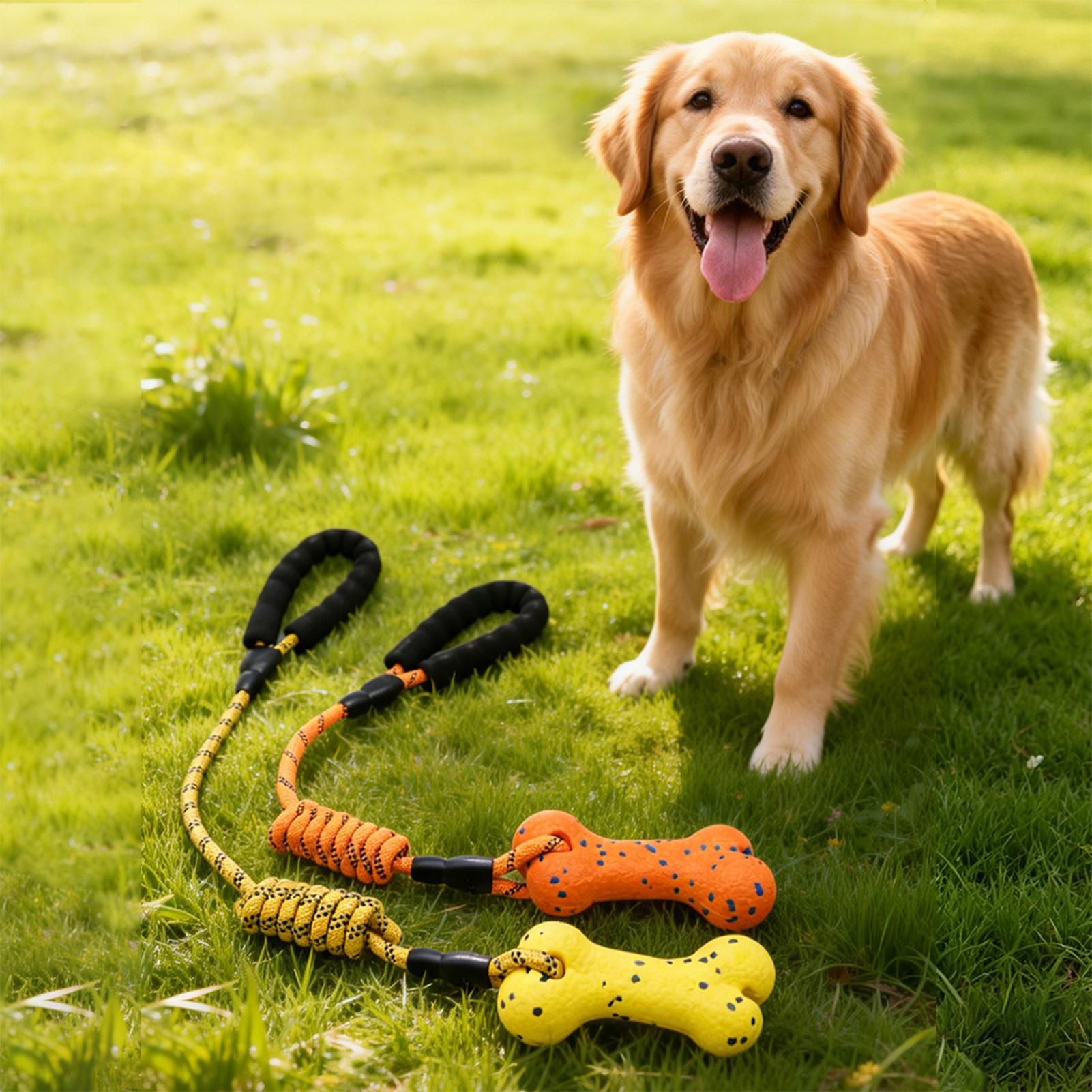 Rope Toy Chew Teething With Ha - Dog Rope Toy Aggressive Chewers review and price