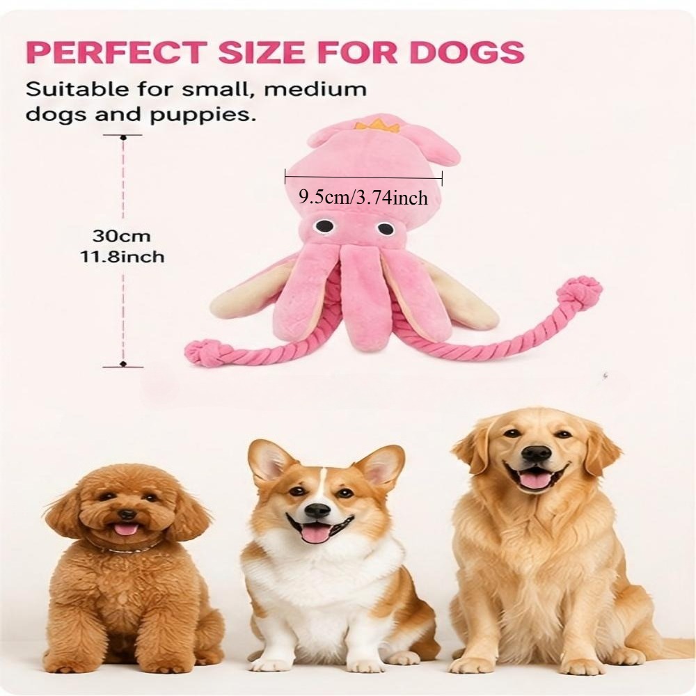 Giant Plush Octopus Dog Chew T - Dog Rope Toy Aggressive Chewers review and price