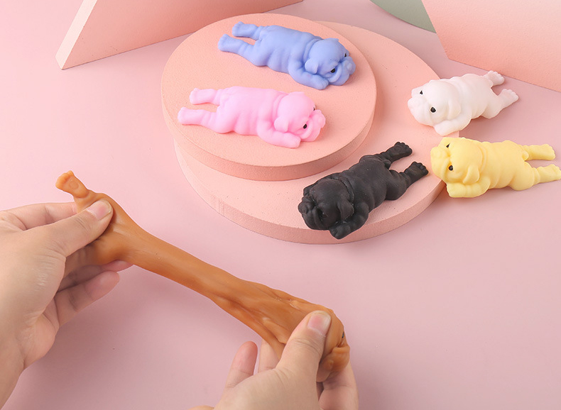 Squishy Dogs Anime Fidget Toys - Interactive Squeaky Plush Dog Toy review and price