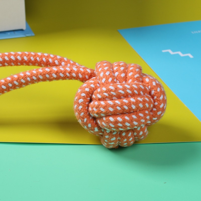1PCS Knot Chew with Tennis Bal - Dog Rope Toy Aggressive Chewers review and price