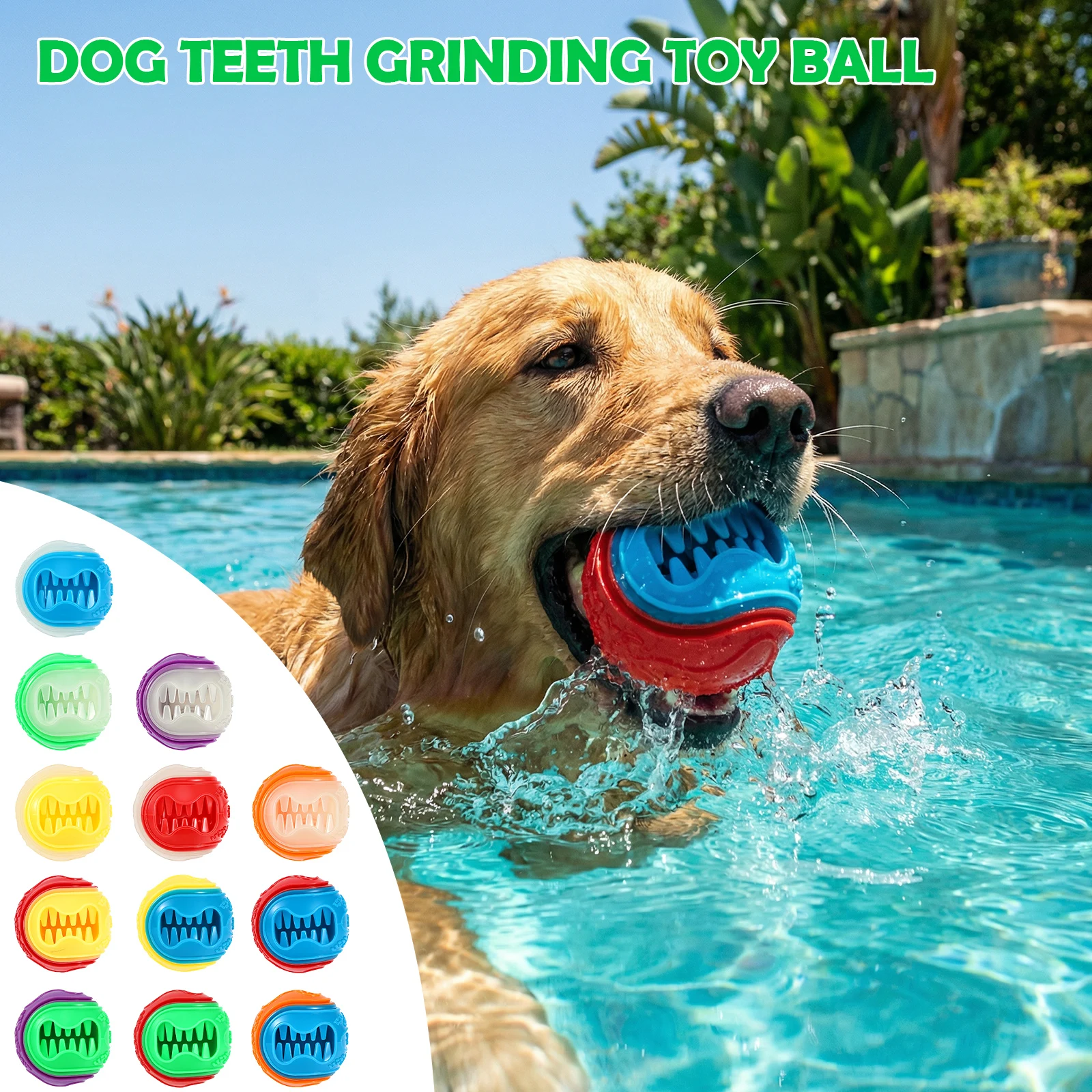 6Pcs Interactive Dog Food Ball - Rubber Treat Dispensing Dog Toy review and price