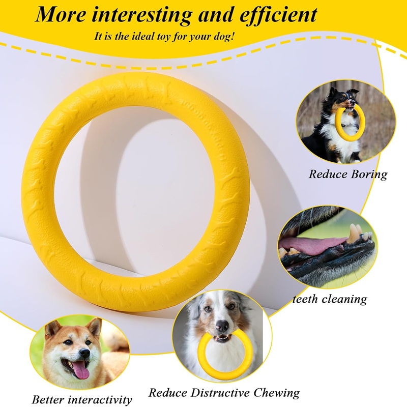 Dog Toys Pet Flying Discs EVA  - Flying Disc Dog Training Toy review and price