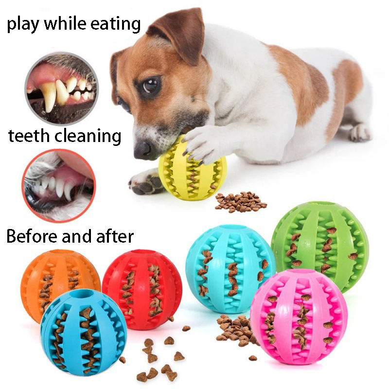 Interactive Dog Toy Ball Rubbe - Rubber Treat Dispensing Dog Toy review and price