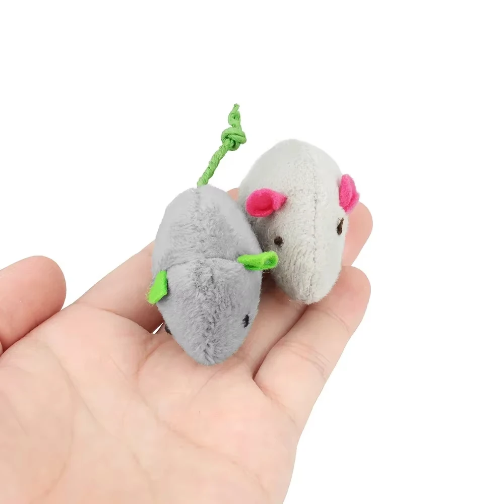 5pcs Rattle Cat Mouse Toys Als - Catnip Interactive Plush Mouse review and price