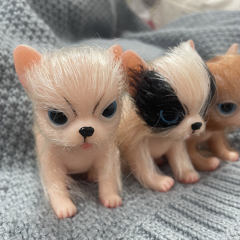5Inch Full Body Silicone Cute  - Interactive Squeaky Plush Dog Toy review and price