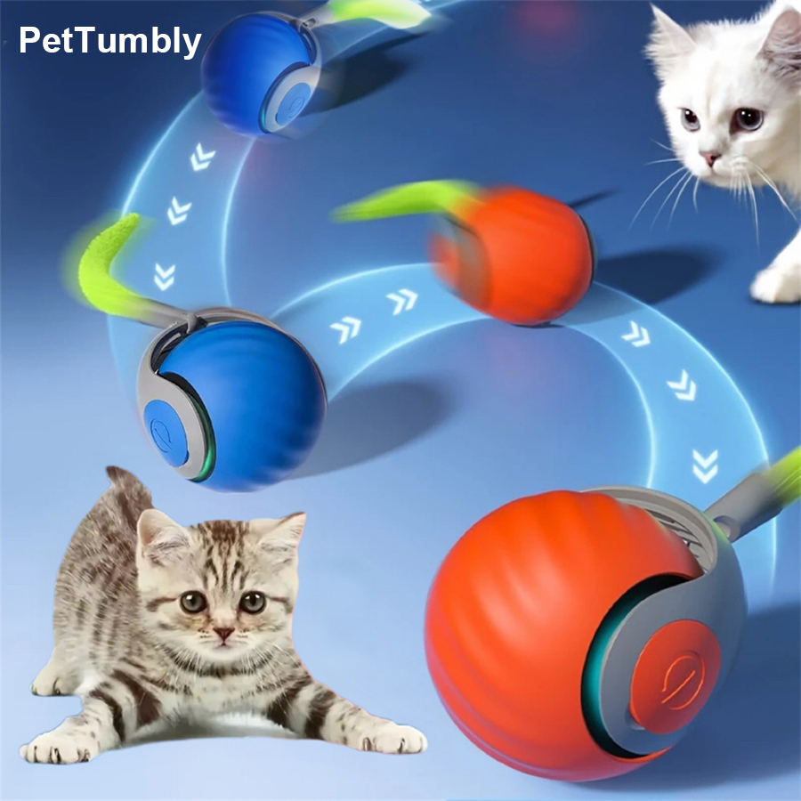 Interactive Cat Toy Ball Autom - Automatic Moving Dog Ball review and price
