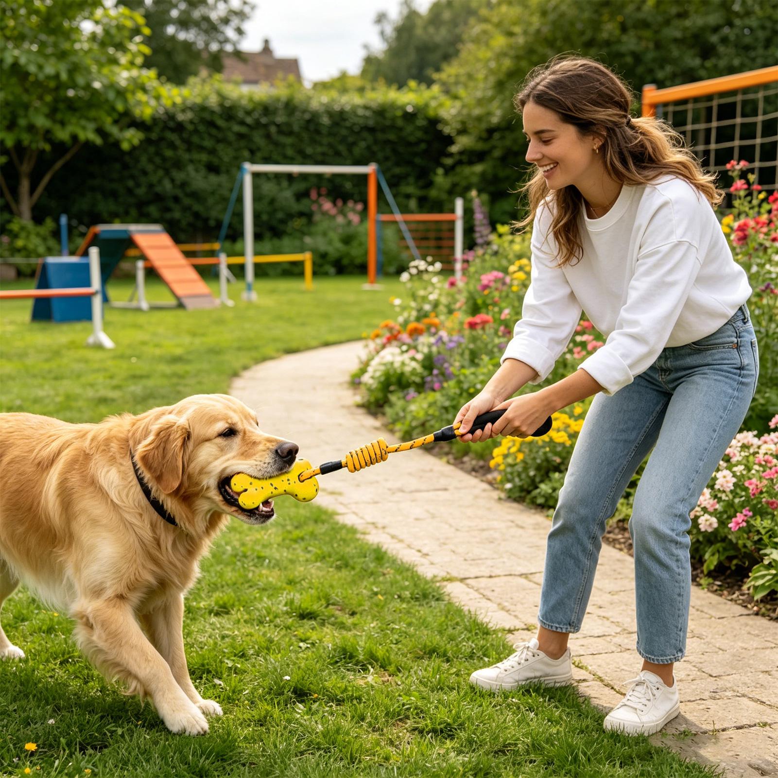 Tug Of War Dog Toy Interactive - Dog Rope Toy Aggressive Chewers review and price