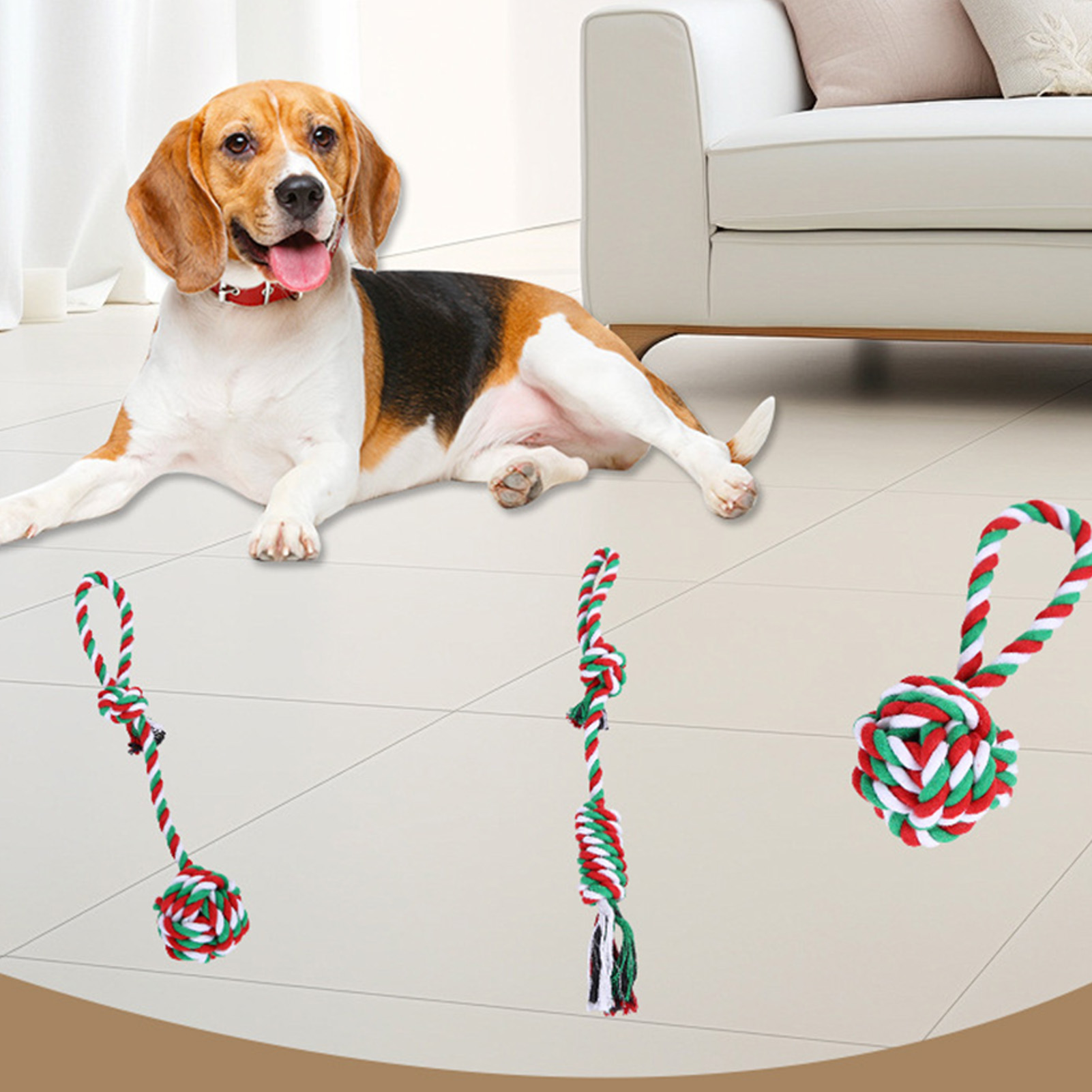Dog Chew Rope Toys Set Christm - Dog Rope Toy Aggressive Chewers review and price