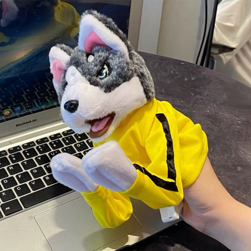 Kid Kung Fu Husky Gloves Toy F - Interactive Squeaky Plush Dog Toy review and price