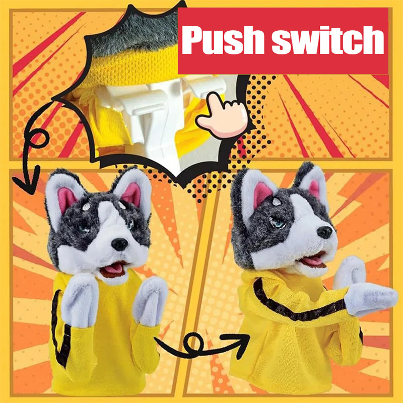 Kid Kung Fu Husky Gloves Toy F - Interactive Squeaky Plush Dog Toy review and price